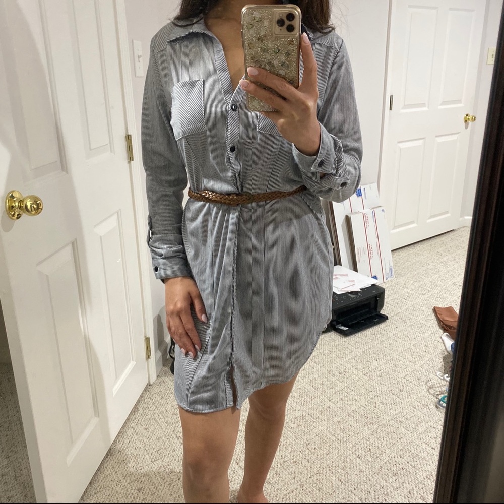 Office work dress.